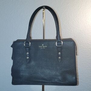 Kate Spade Black Pebbled Leather Satchel